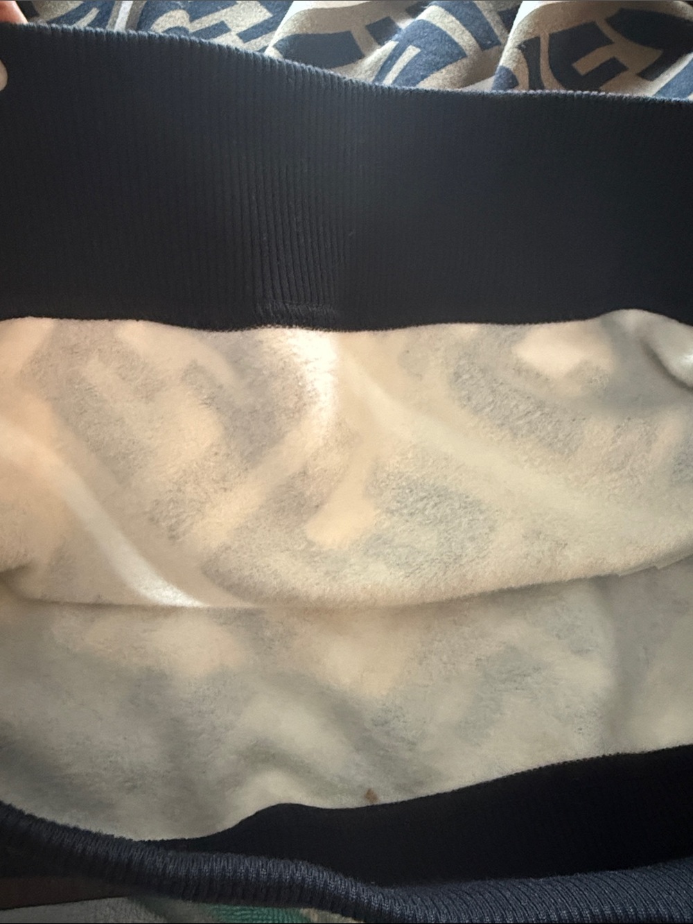 Fendi Brown and Black Diagonal FF Logo Crewneck Sweater - Picture 5 of 6
